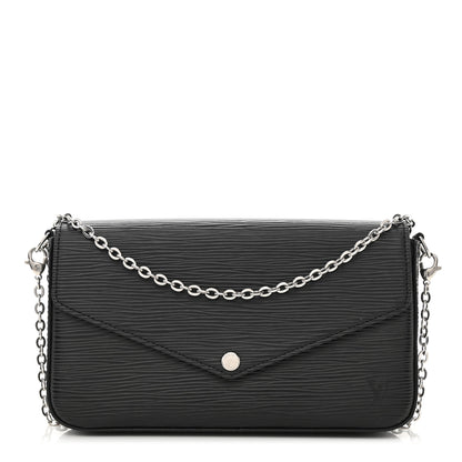 Louis Vuitton Epi Pochette Felicie Black 3 of 16