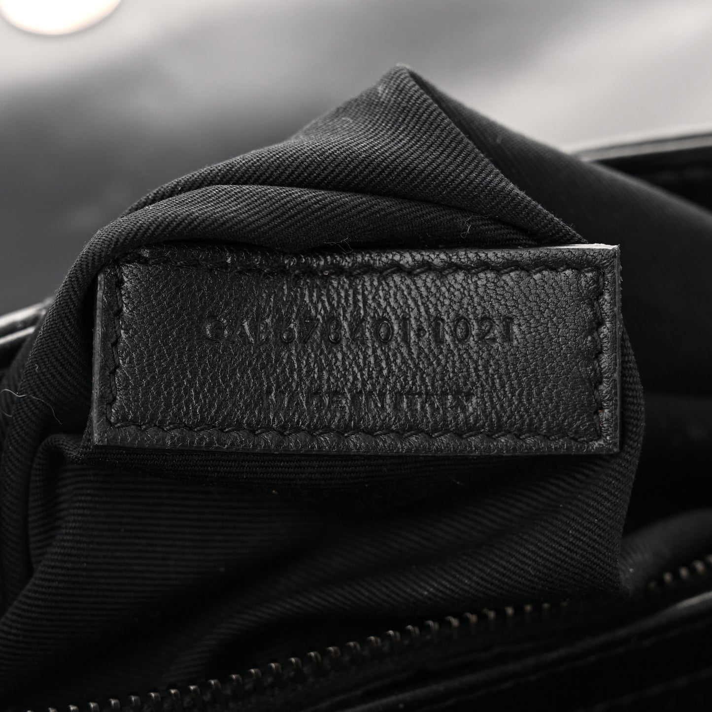 Calfskin Y Quilted Monogram Monochrome Toy Loulou Crossbody Bag Black