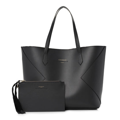 Givenchy Smooth Calfskin Wing Shopper Tote Grey White 1 of 16