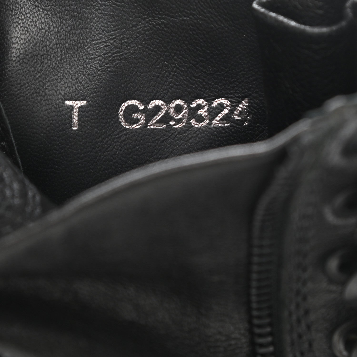 Chanel Sheepskin Quilted CC Tall Lace Up Combat Boots 38 Black 8 of 10