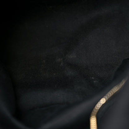 Saint Laurent Lambskin Quilted Medium Loulou Puffer Monogram Chain Satchel Black 15 of 19