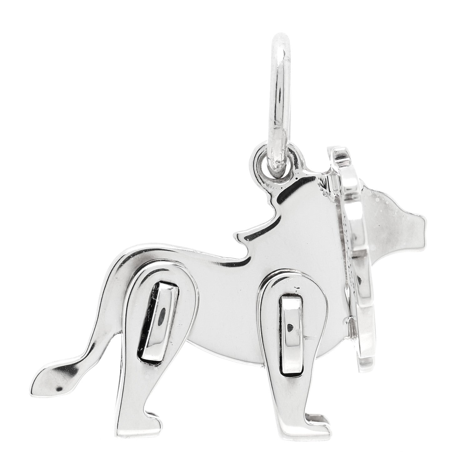 Tiffany Sterling Silver Save the Wild Lion Charm 1 of 4