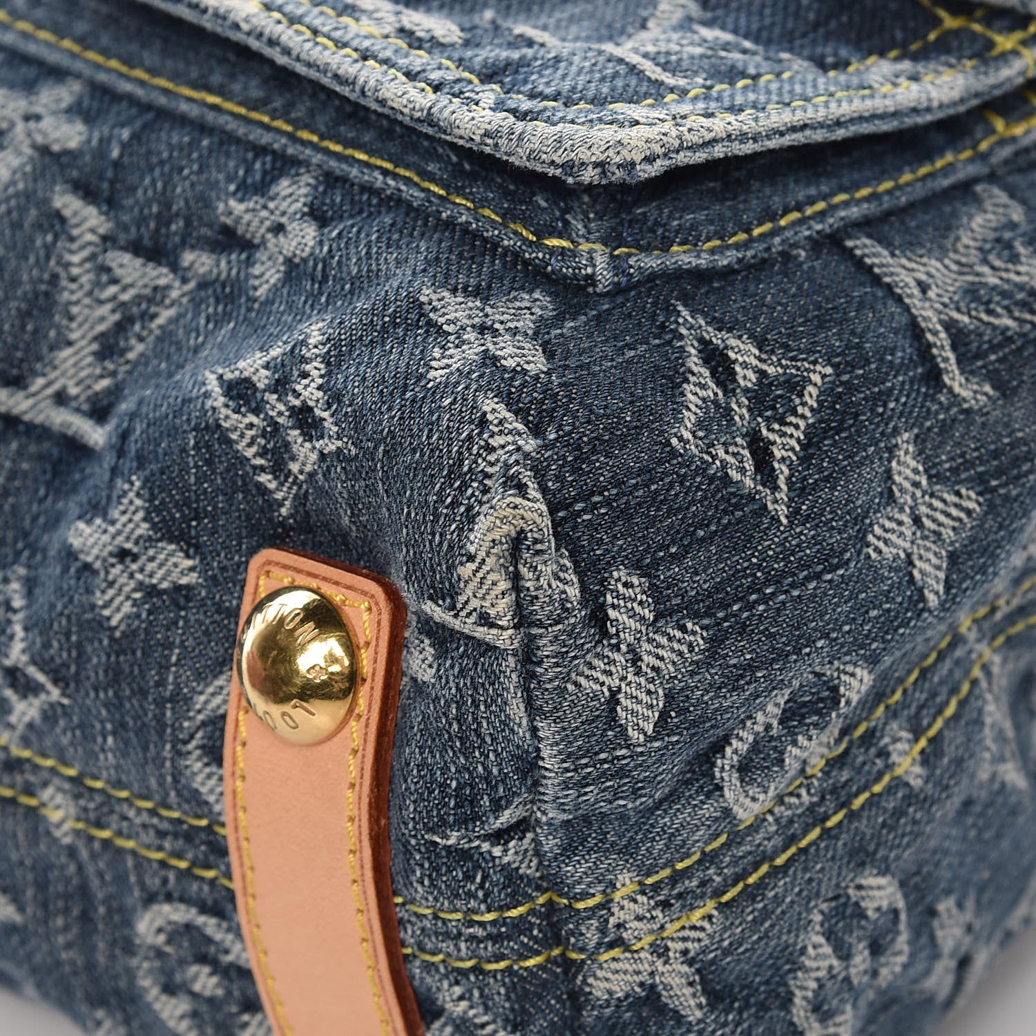 Louis Vuitton Monogram Denim Baggy PM Blue 10 of 12