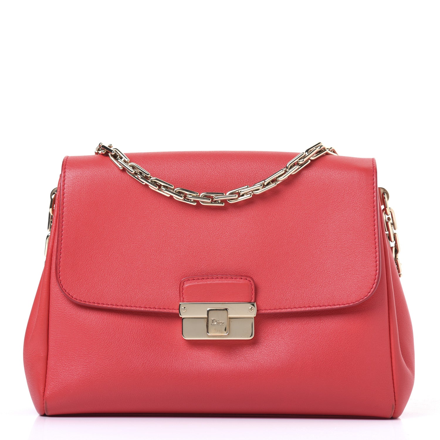 Christian Dior Calfskin Small Diorling Red 1 of 12
