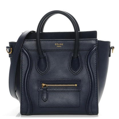 Celine Smooth Calfskin Nano Luggage Ink 1 of 7