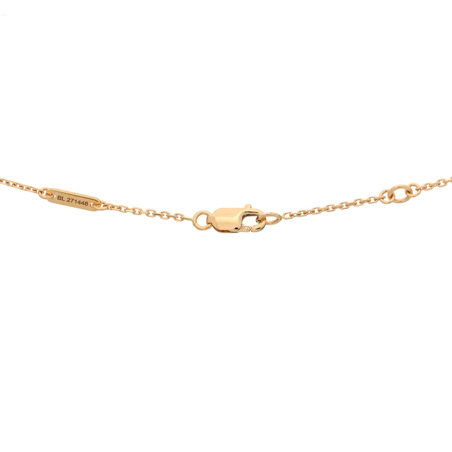 18K Rose Gold Carnelian Sweet Alhambra Heart Pendant Necklace