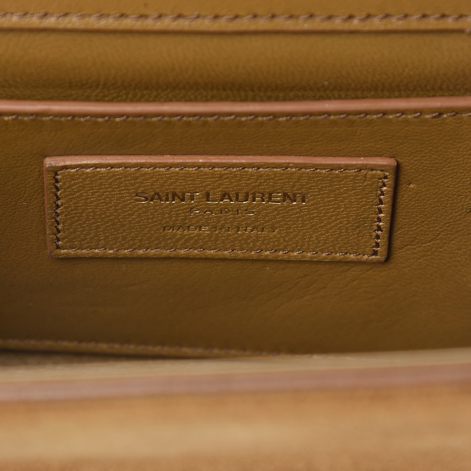 Saint Laurent Suede Small Classic Monogram Kate Tassel Satchel Light Ochre 10 of 21