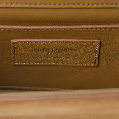 Saint Laurent Suede Small Classic Monogram Kate Tassel Satchel Light Ochre 10 of 21