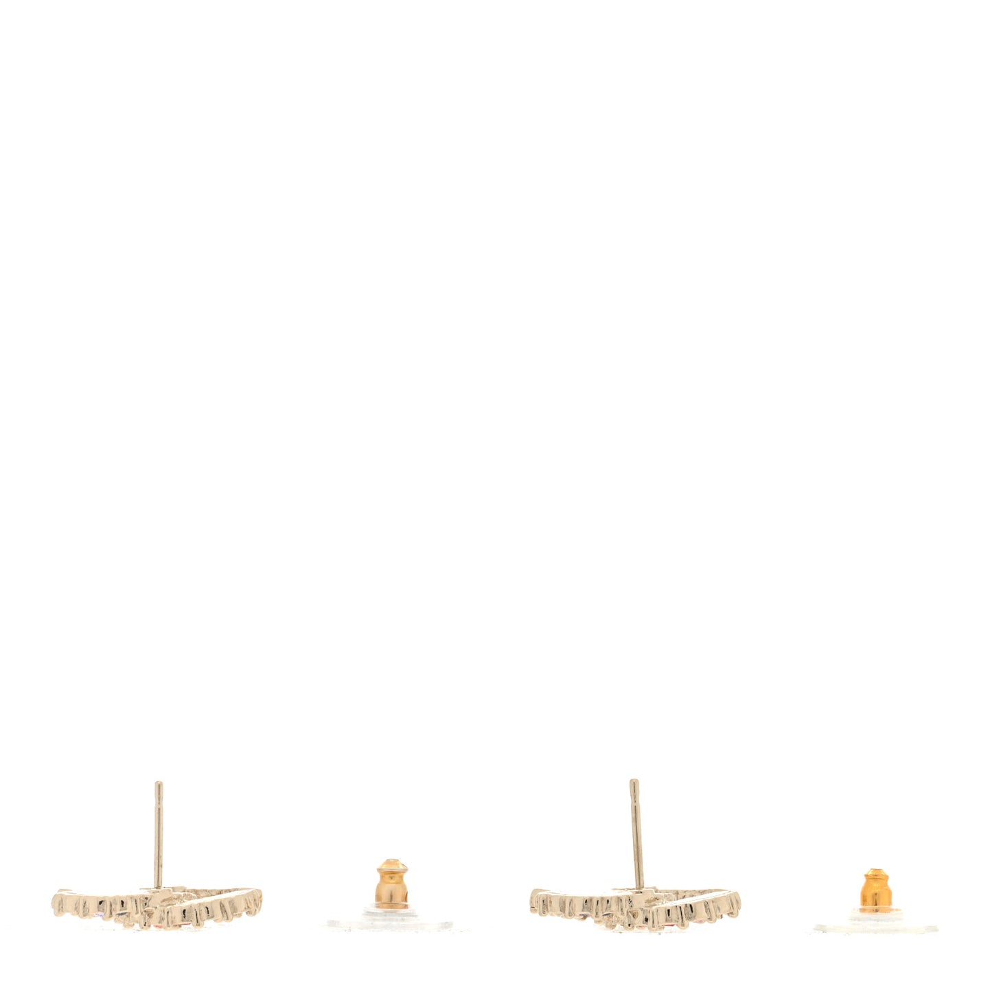 Crystal Over The Rainbow CC Earrings Gold Multicolor