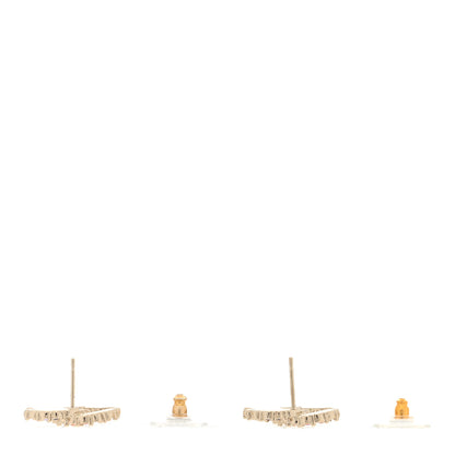 Chanel Crystal Over The Rainbow CC Earrings Gold Multicolor 3 of 5