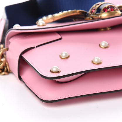 Gucci Nappa Pearl Studded Mini Queen Margaret Broadway Shoulder Bag Sugar Pink 8 of 10