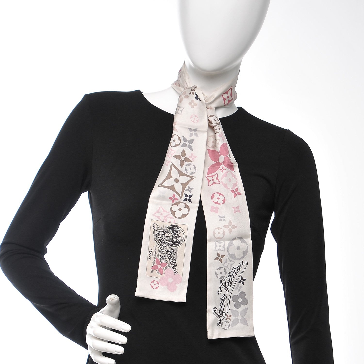 Louis Vuitton Silk Traveling Requisites Bandeau 2 of 5
