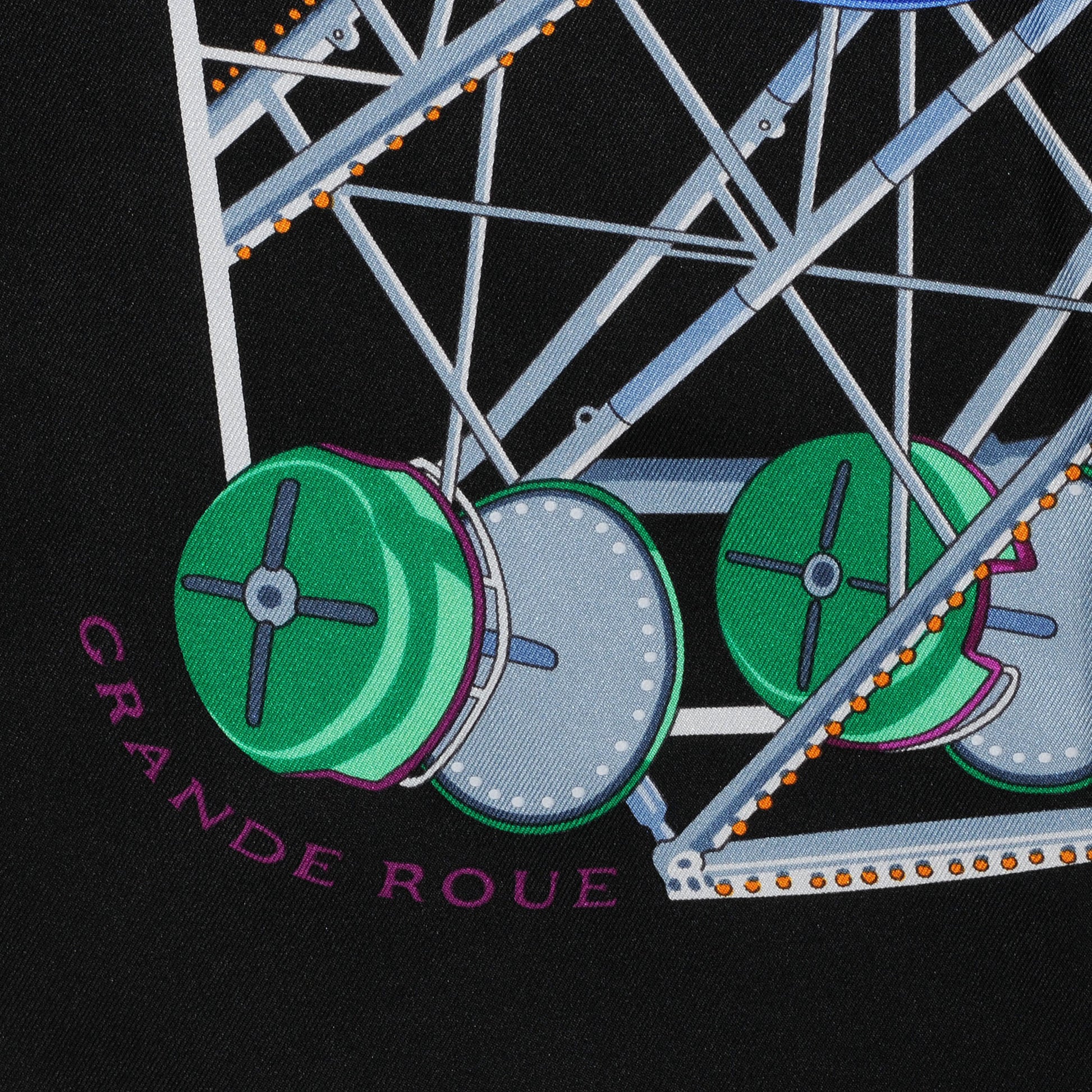 Hermes Silk Grande Roue Scarf 90 4 of 6