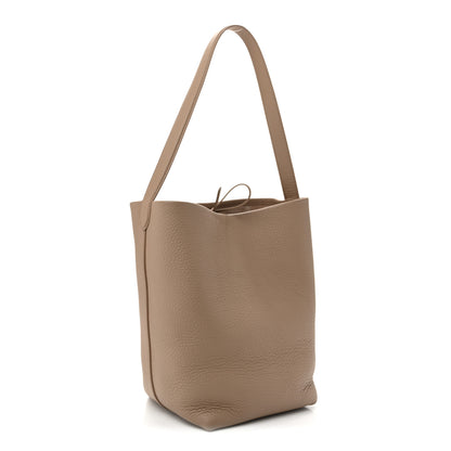 The Row Grained Calfskin Medium N/S Park Tote Dark Taupe 2 of 8