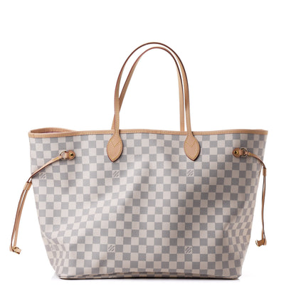 Louis Vuitton Damier Azur Neo Neverfull GM Rose Ballerine 1 of 4