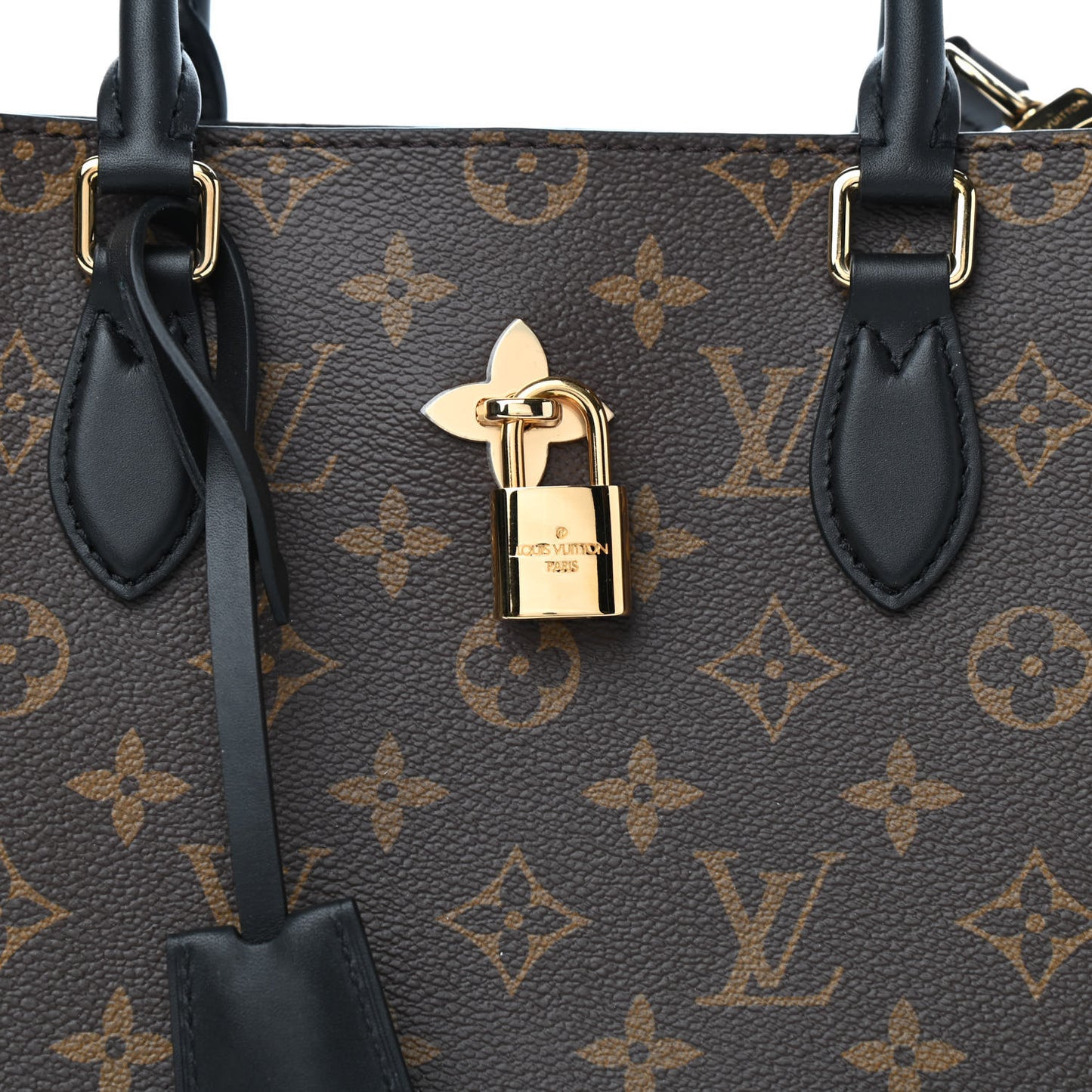 Monogram Flower Tote Black