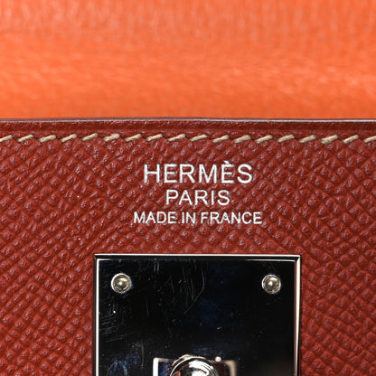 Hermes Epsom Candy Kelly Retourne 32 Brique Orange 6 of 11