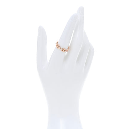Hermes 18K Rose Gold PM Chaine d'Ancre Enchainee Ring 56 7.5 2 of 6