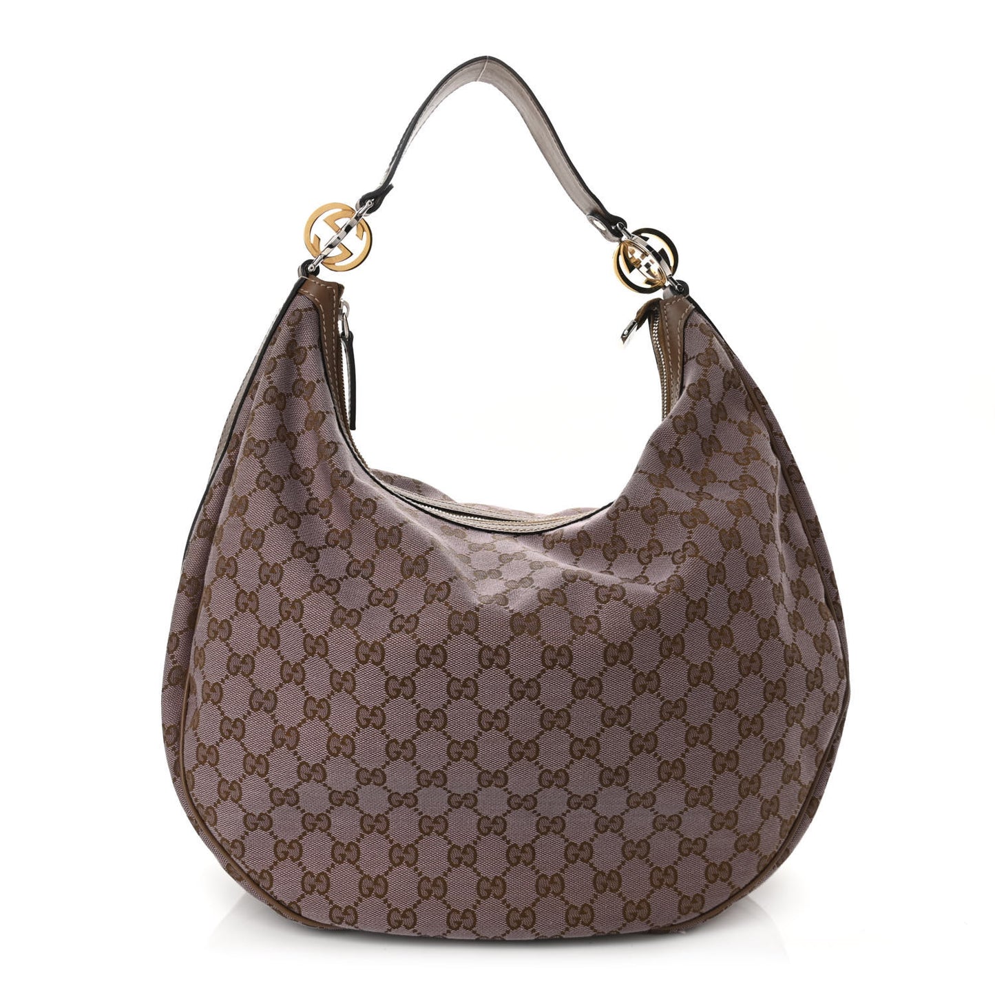 Monogram Large GG Twins Hobo Purple