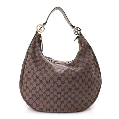 Gucci Monogram Large GG Twins Hobo Purple 1 of 13