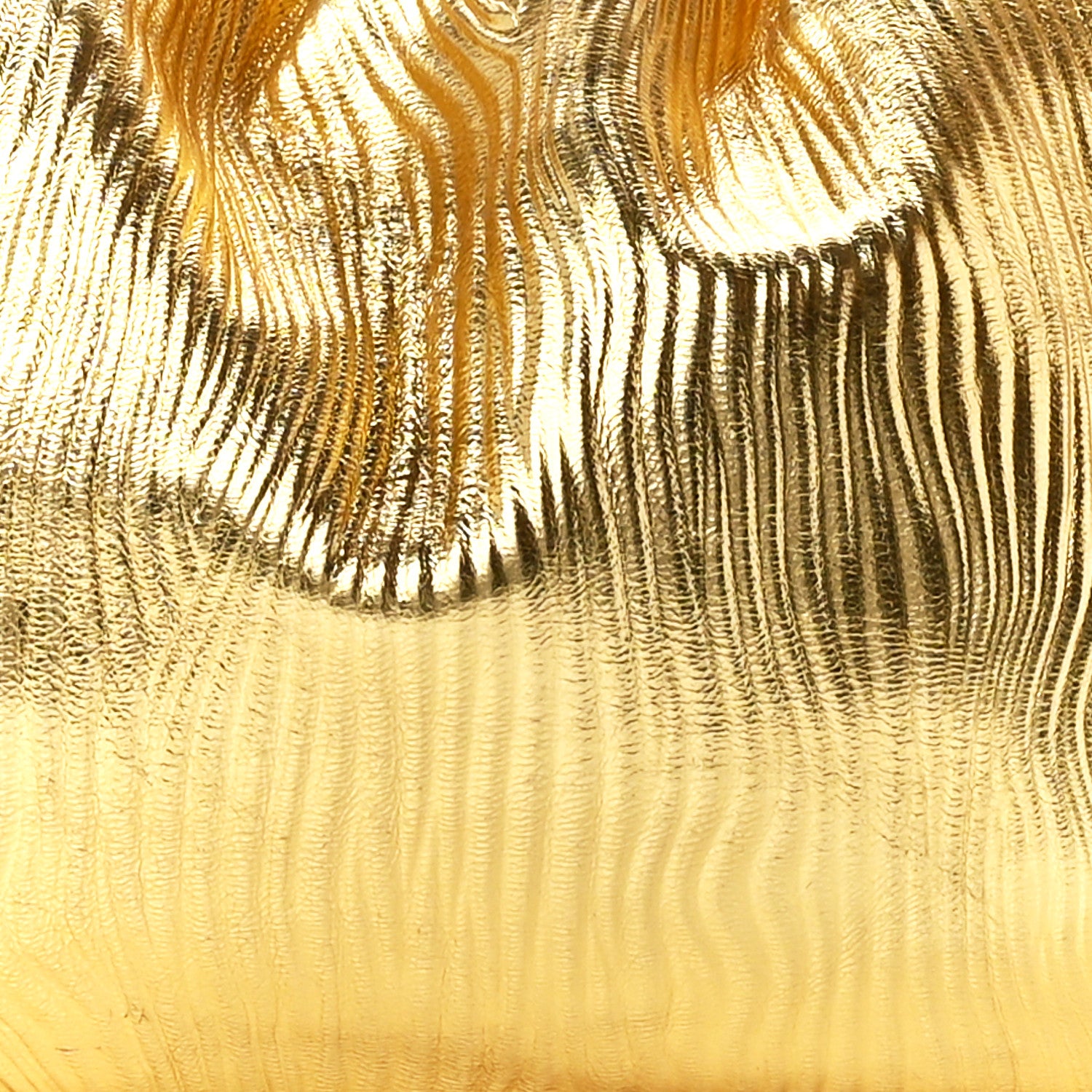 Bottega Veneta Metallic Bark Calfskin Embossed The Pouch Oversized Clutch Oro 9 of 12