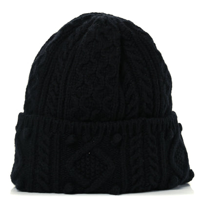 Chanel Cashmere CC Beanie Hat Black 1 of 4