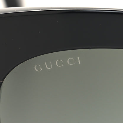 Gucci Acetate Crystal Star Round Frame Sunglasses GG0208S Black 7 of 8
