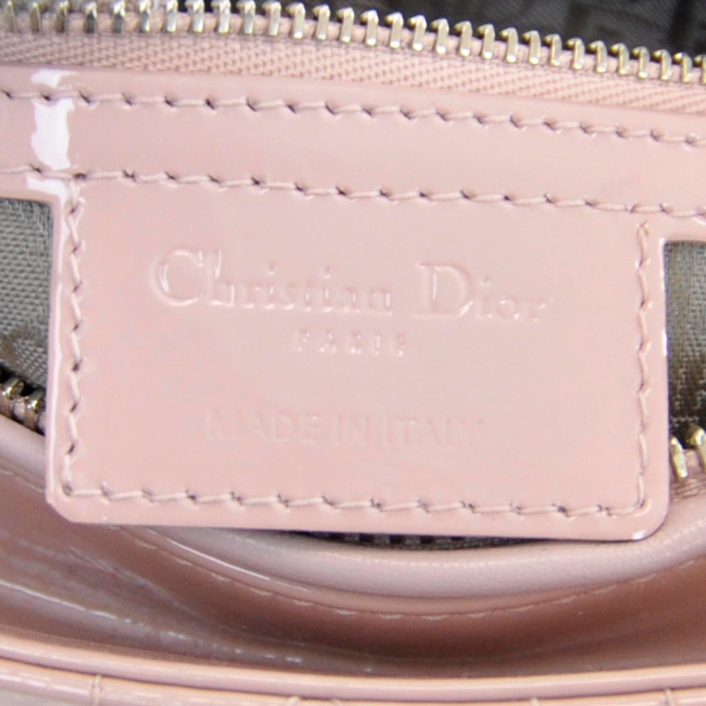 Patent Cannage Large Lady Dior Pink