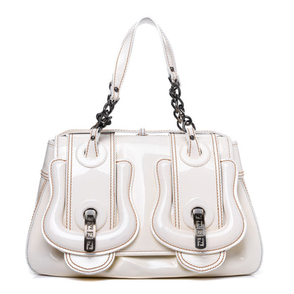 Fendi Patent B Bag White 1 of 29