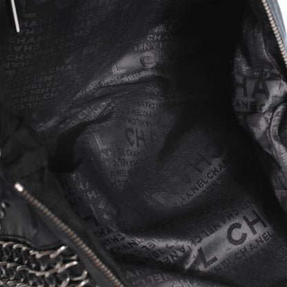 Chanel Lambskin Triple Chain Hobo Black 8 of 8