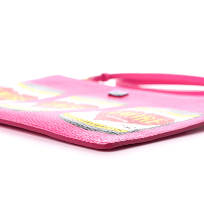 Dolce & Gabbana Calfskin Amore Soup Can Print Crossbody Clutch Multicolor 8 of 9