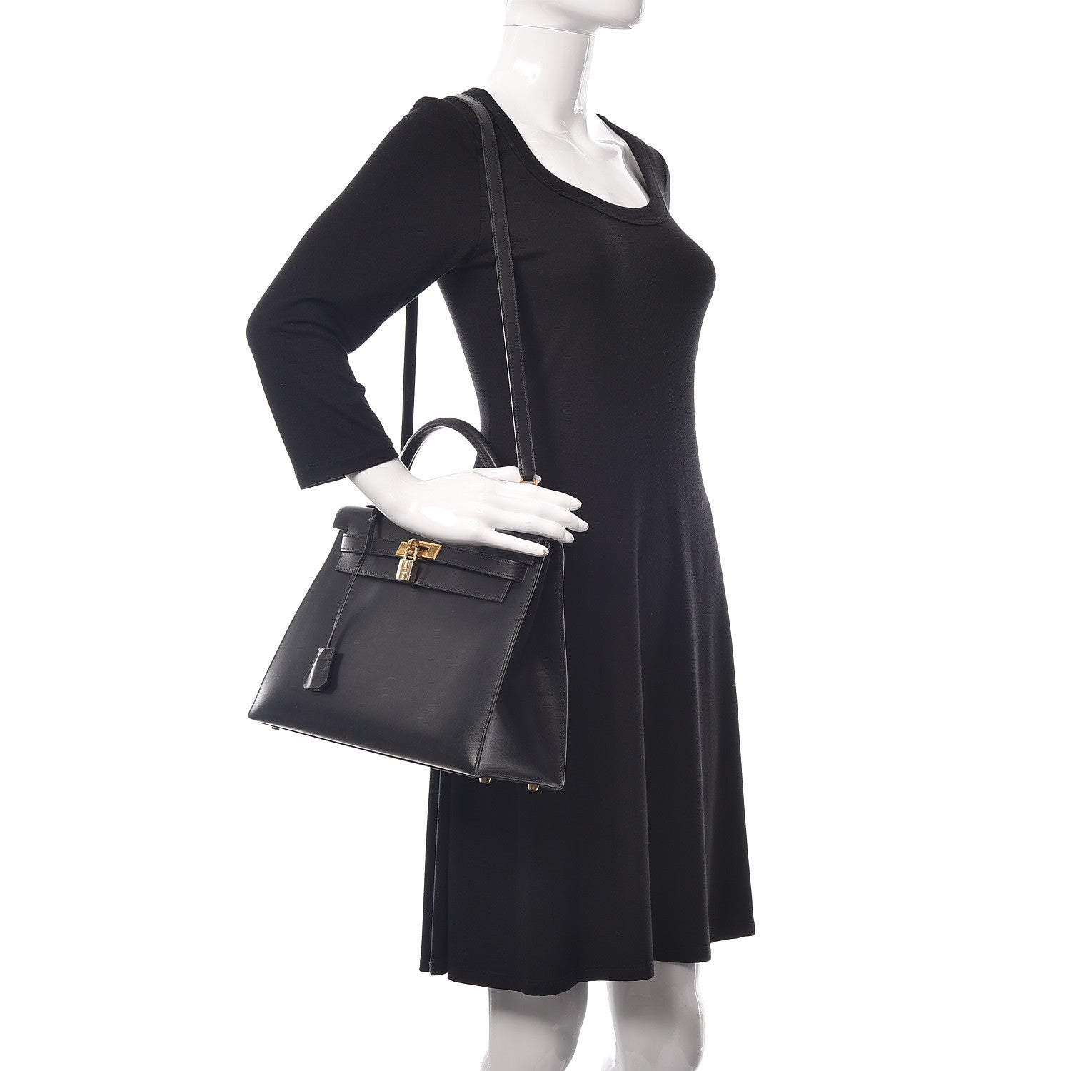 Hermes Box Kelly Sellier 32 Black 2 of 38