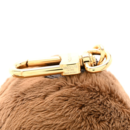 Louis Vuitton Faux Fur LV Louis Bear Super Vision Bag Charm Key Holder Blue 4 of 4