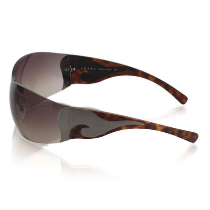 Prada Tortoise Shell Wrap Around Sunglasses SPR 58F 2 of 11
