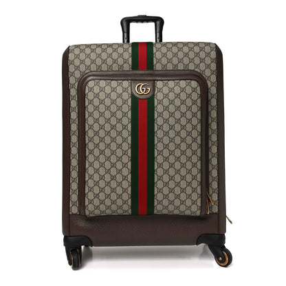Gucci GG Supreme Monogram Web Medium Savoy Trolley Beige Ebony 1 of 10