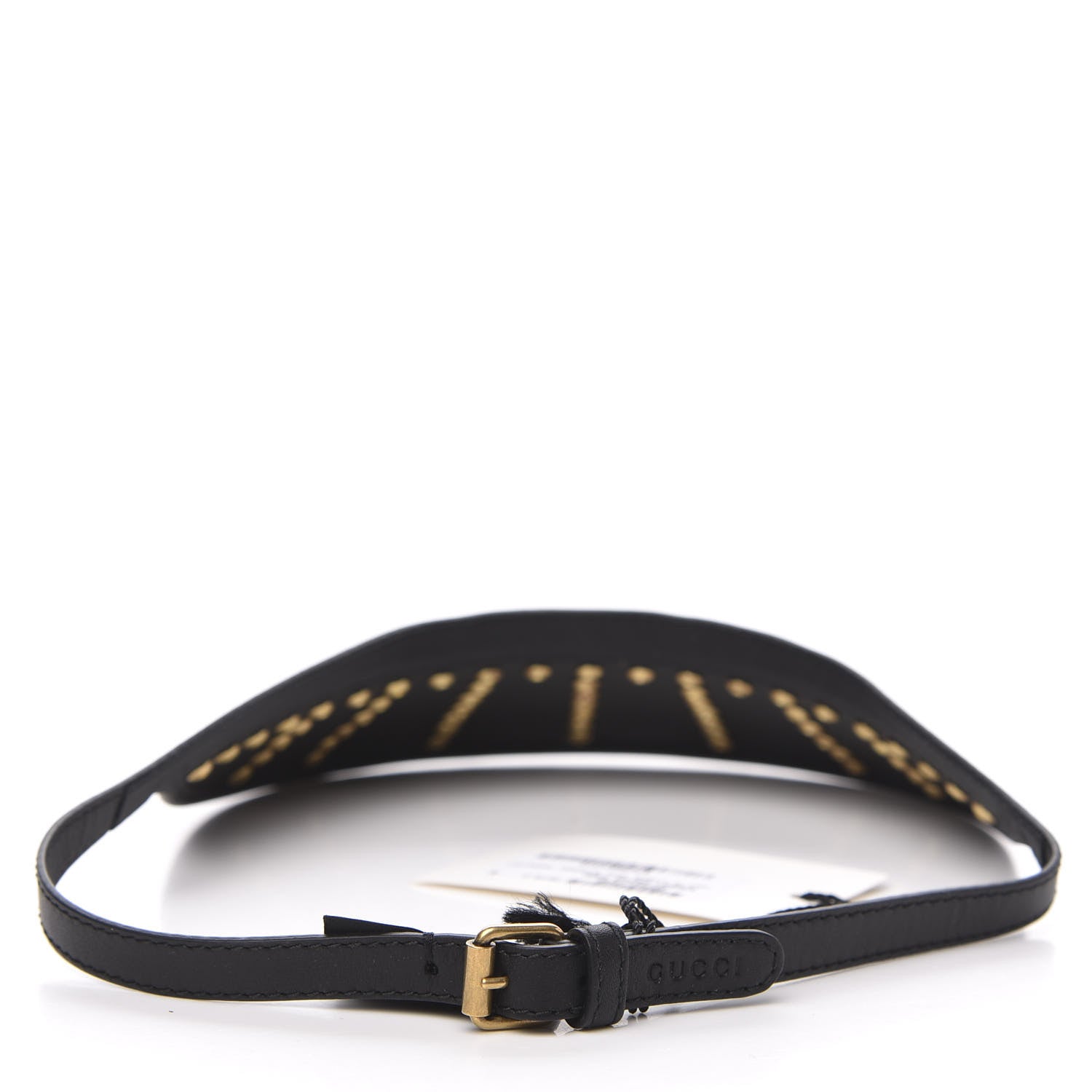Gucci Lambskin Strass Sun Visor M Black 4 of 5