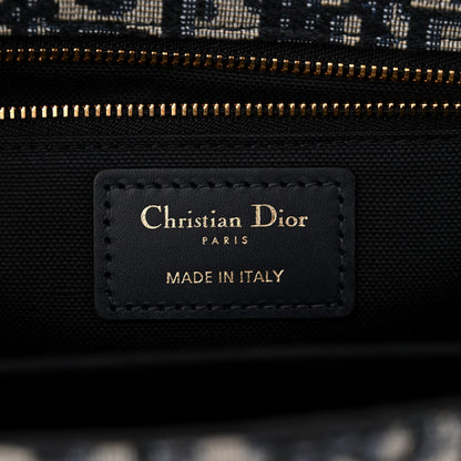 Christian Dior Oblique 30 Montaigne Chain Flap Bag Blue 6 of 11