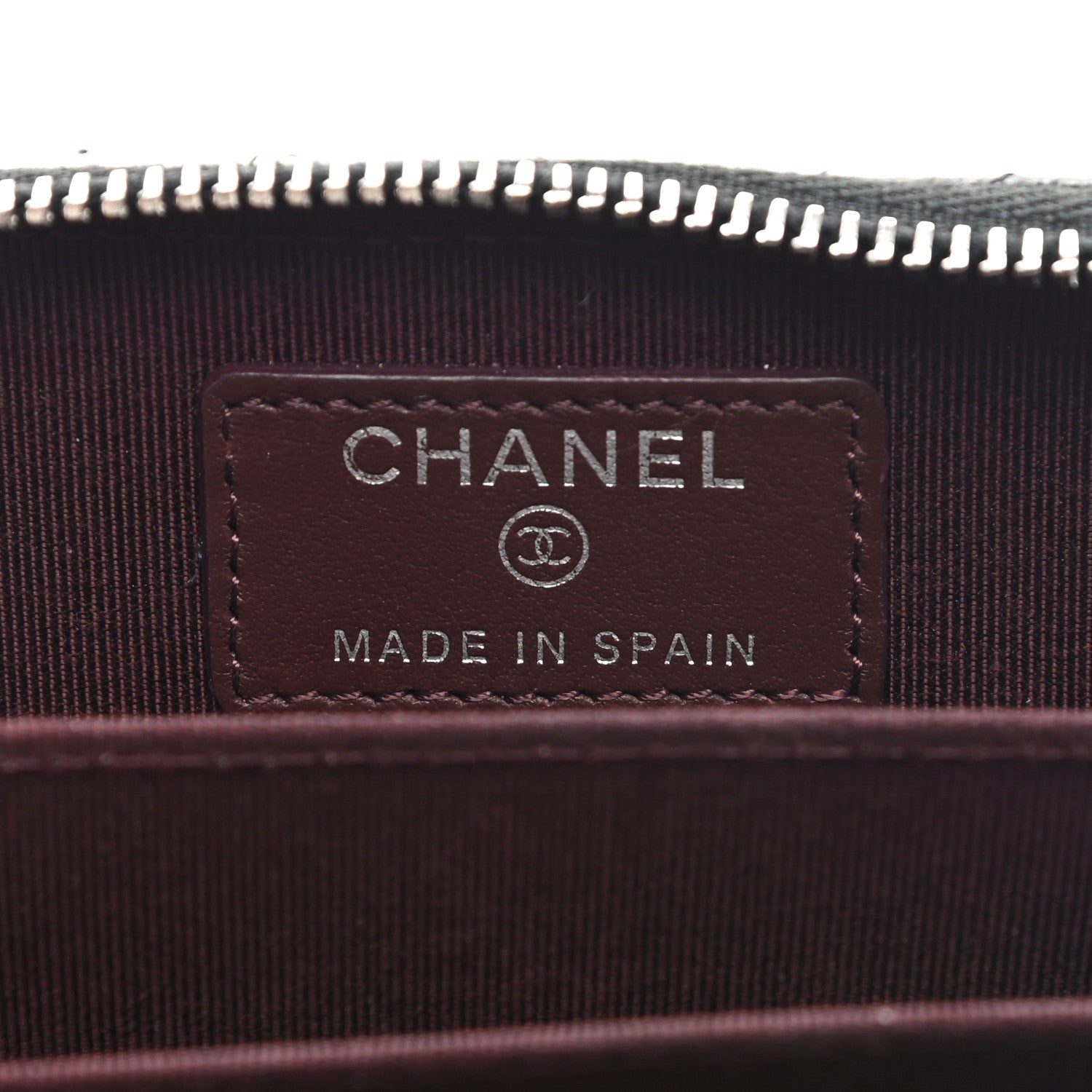 Chanel Caviar Quilted Zip Coin Purse Black 6 of 9