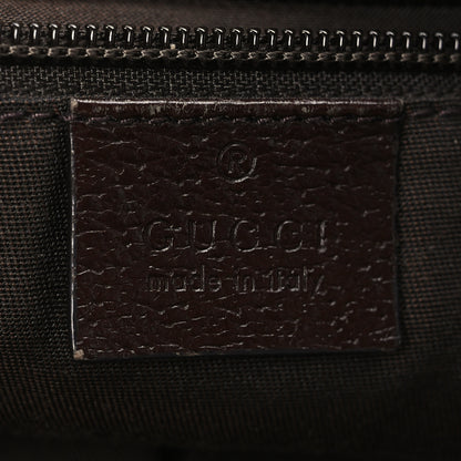 Gucci Monogram Web Small Flat Messenger Crossbody Dark Brown 6 of 10