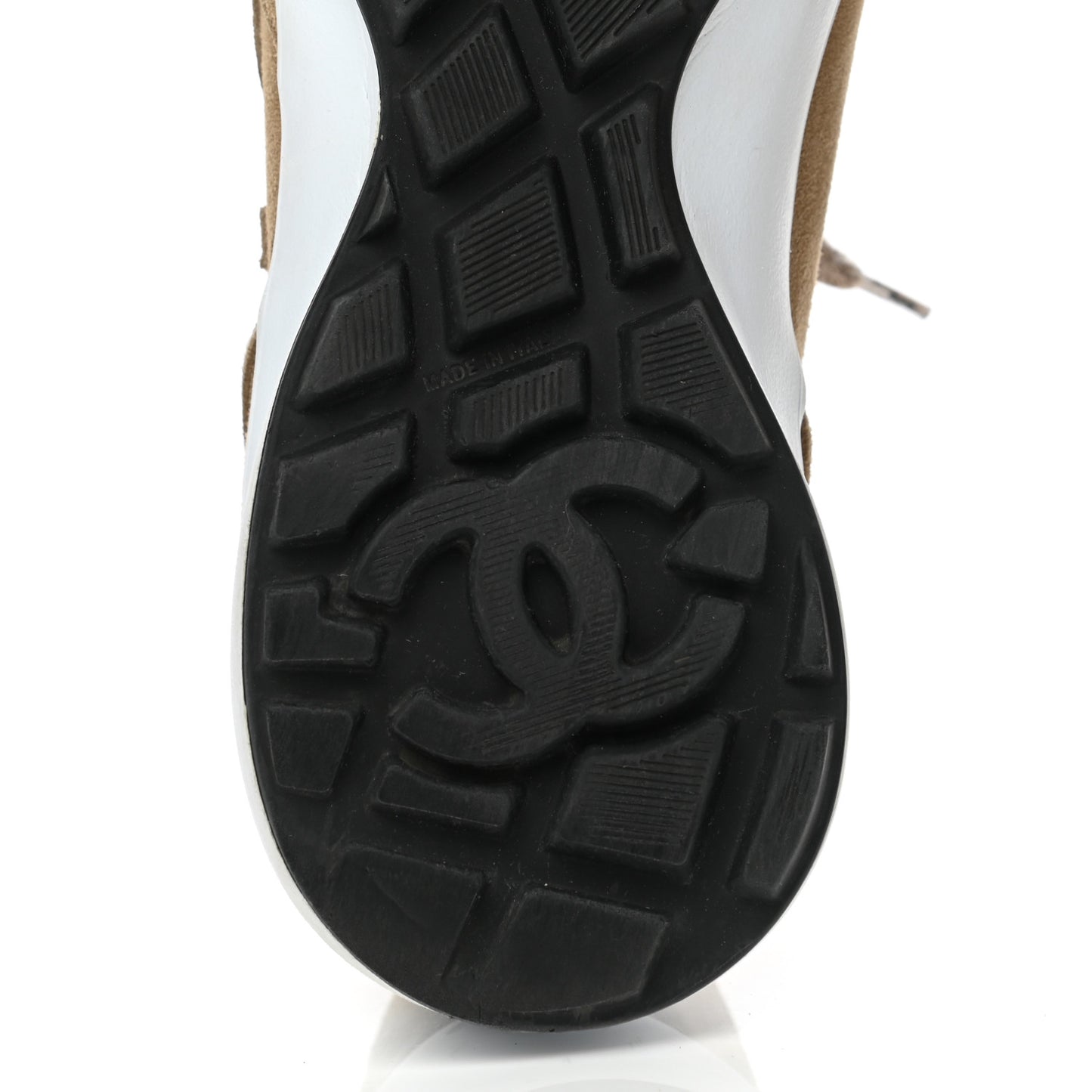 Suede Goatskin CC Sneakers 41 Dark Beige