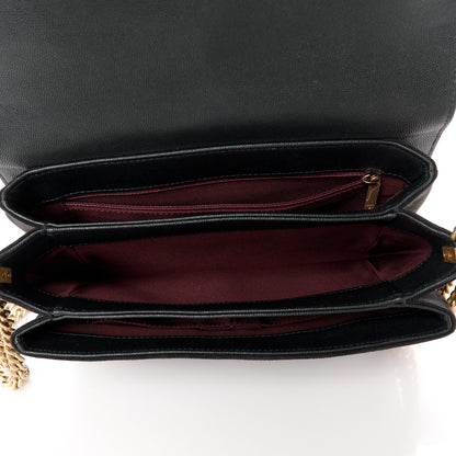 Chanel Caviar Suede Stitched Lady Coco Flap Black 5 of 10