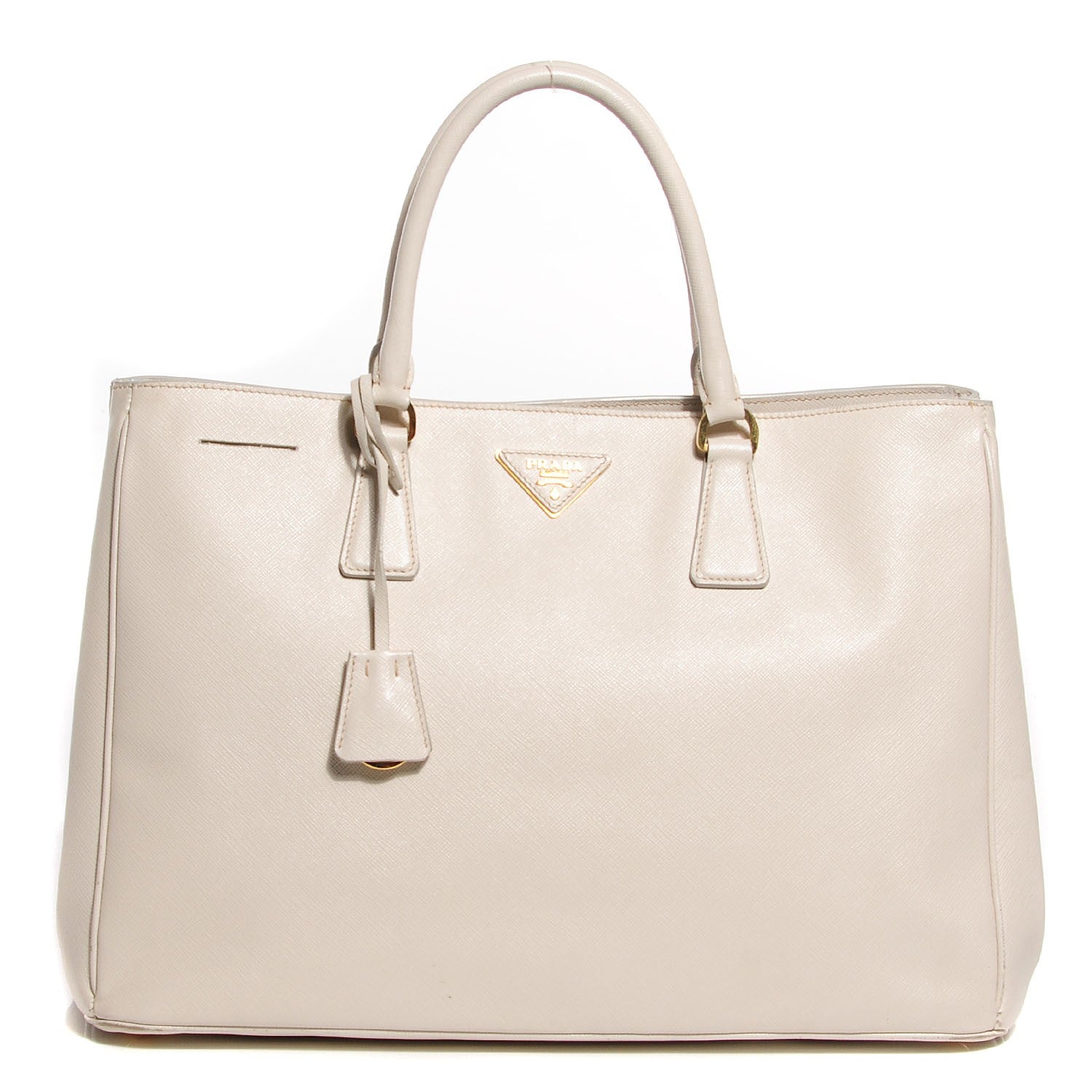 Prada Saffiano Lux Large Tote Talco 1 of 10
