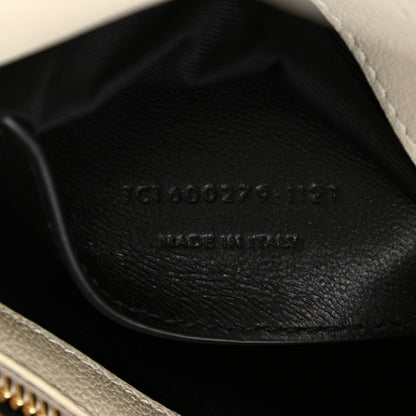 Saint Laurent Sheepskin Matelasse Chevron Monogram Medium College Bag Crema Soft 7 of 10