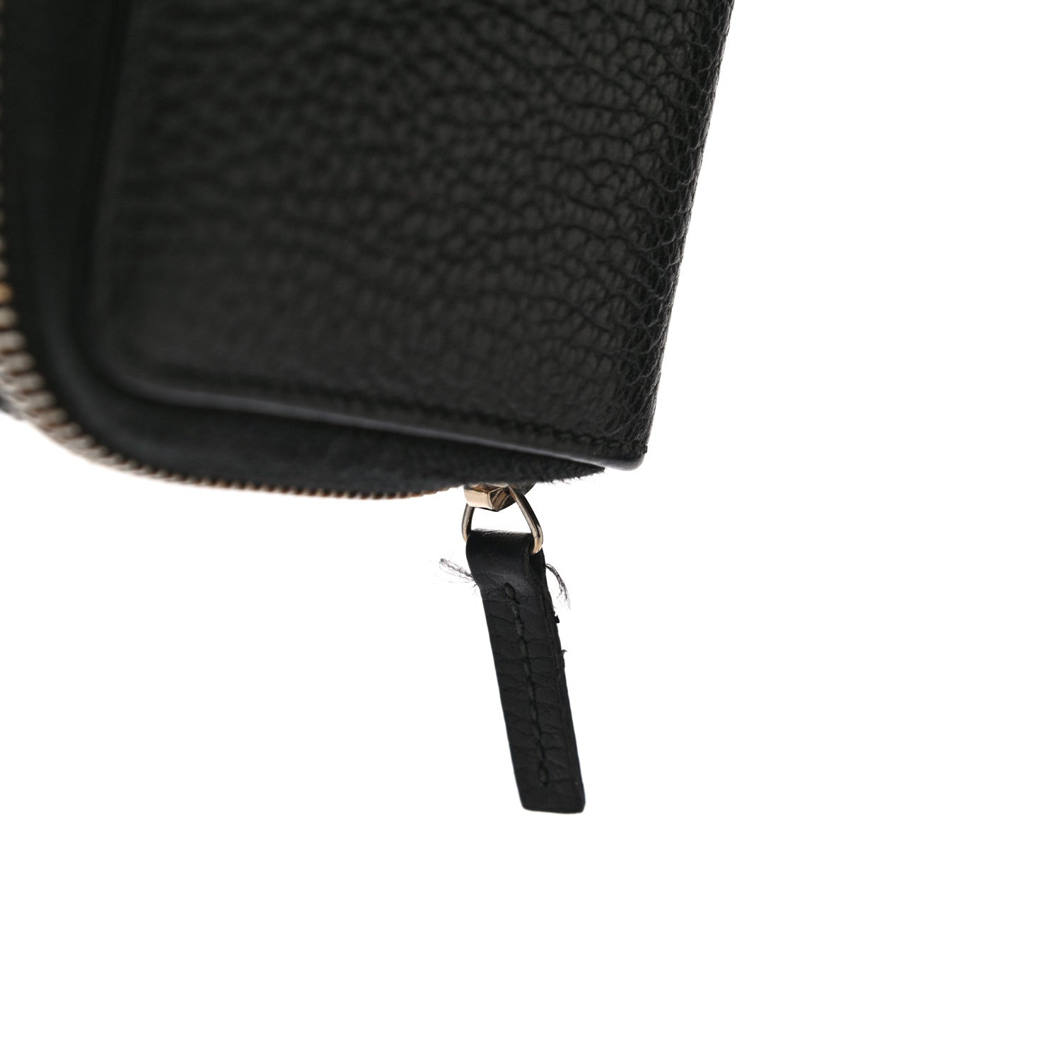 Gucci Pebbled Calfskin Zip Around Wallet Black 12 of 15
