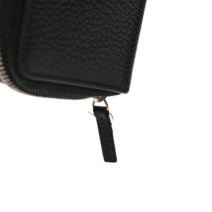 Gucci Pebbled Calfskin Zip Around Wallet Black 12 of 15