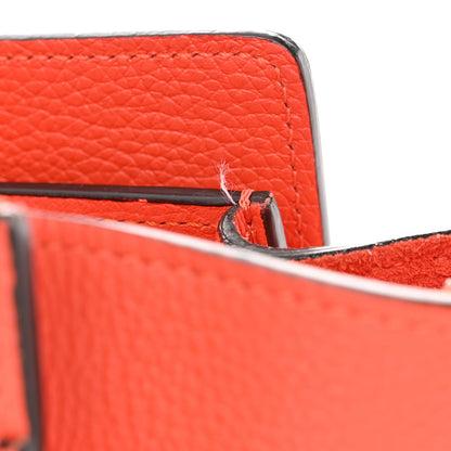 Celine Drummed Calfskin Micro Luggage Vermillion 8 of 8