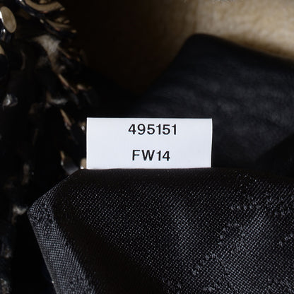 Stella McCartney Faux Leather Shearling Large Chain Link Falabella Black 8 of 9