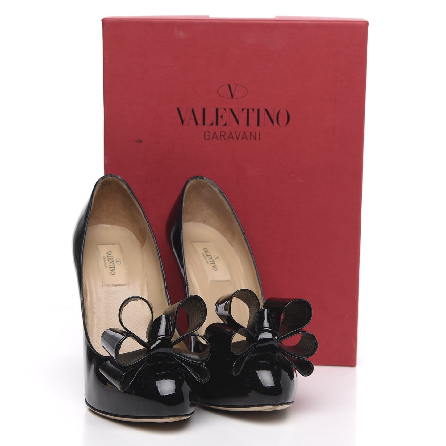 Patent Bow Hidden Platform High Heel Pumps 37.5 Black