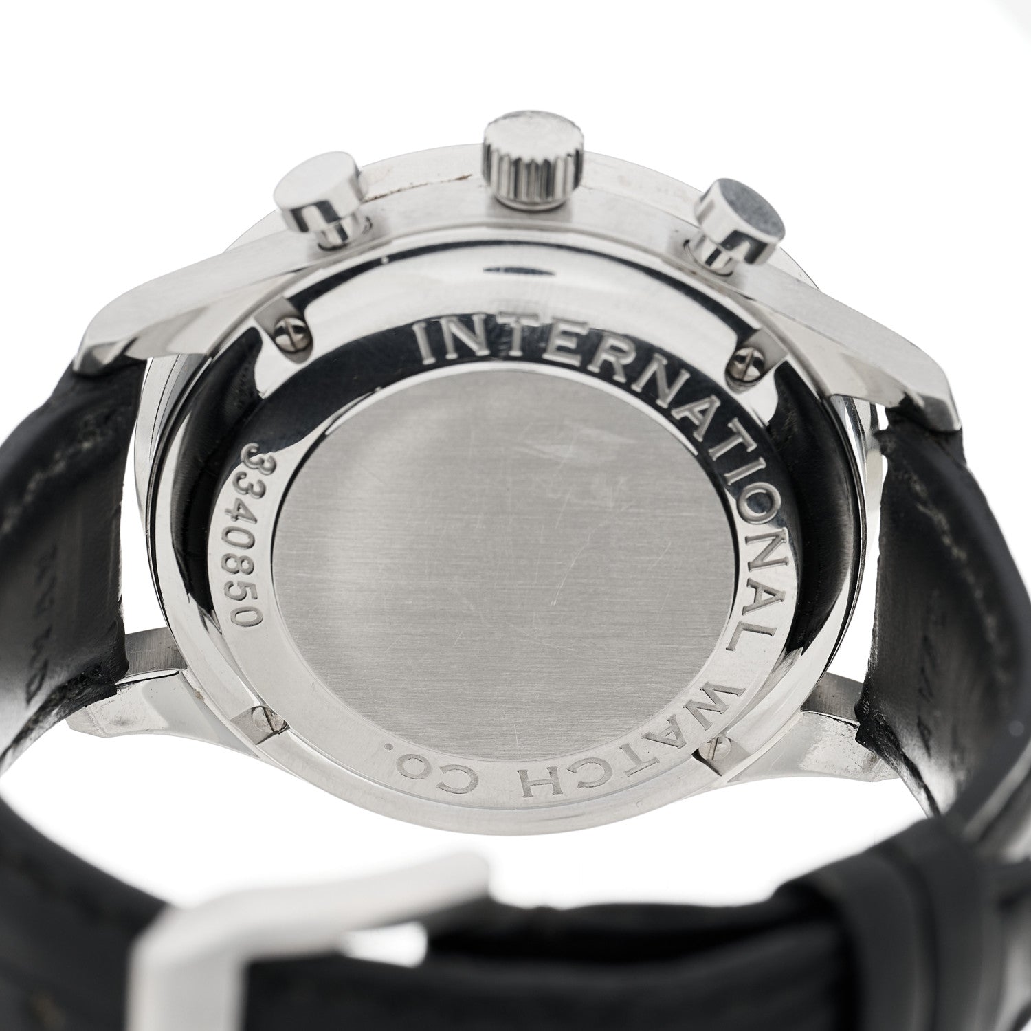 IWC Stainless Steel Alligator 41mm Portugieser Chronograph Automatic Watch IW371401 3 of 4