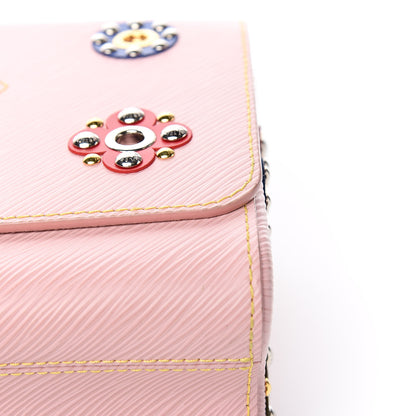 Louis Vuitton Epi Mechanical Flowers Twist Shoulder Bag MM Rose Ballerine 11 of 13